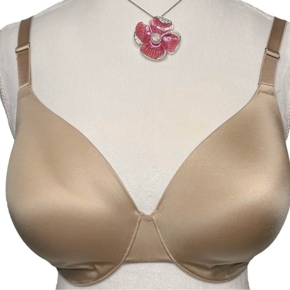 SOMA Bra Vanishing back Full cover Underwire Hook n eye closure Tan 34DDDD/34G - Picture 1 of 11